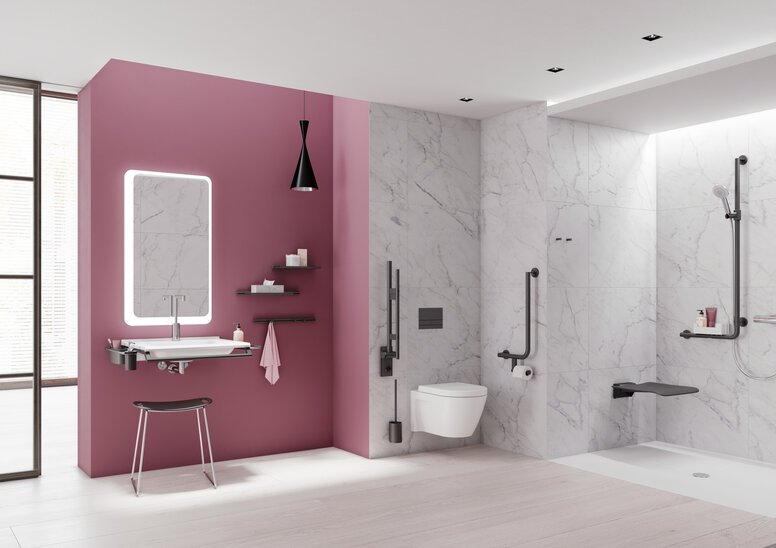 HEWI Badezimmer System 900 Barrierefreies Hotelzimmer