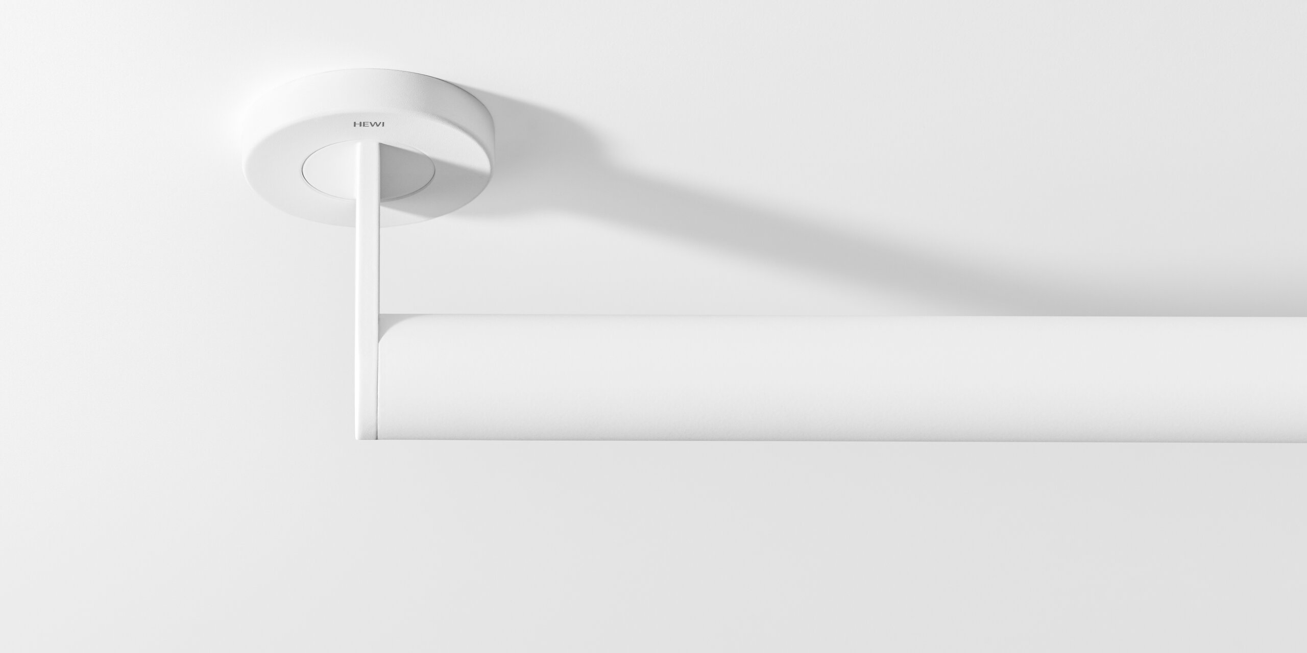 Stainless steel grab handle in matt white colour